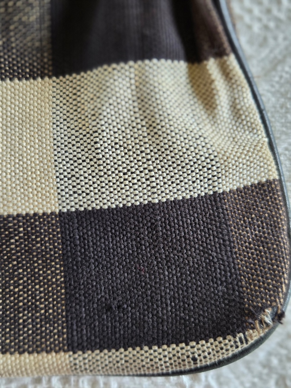 Vintage Burberry Ainsley mega check cross body messenger bag canvas leather - Picture 12 of 16
